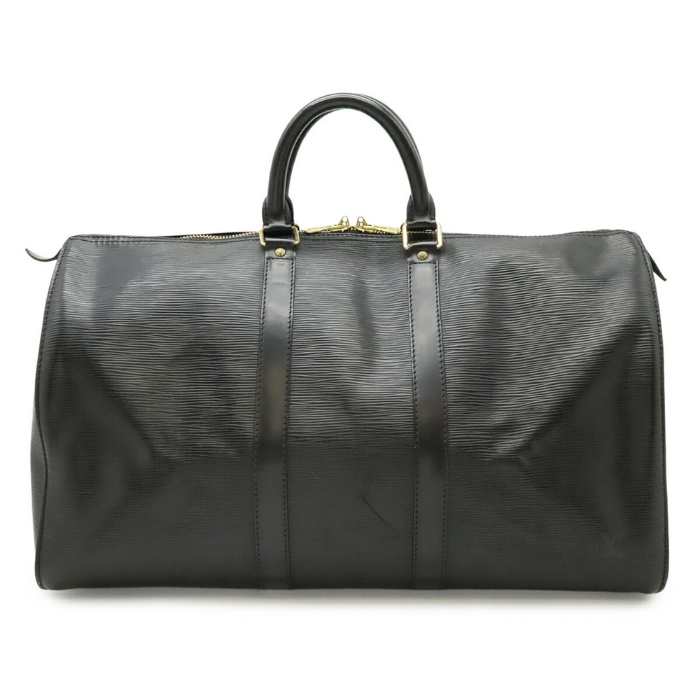 LOUIS VUITTON Epi Leather Keepall 45 Boston Bag Cover, Noir Black (M42972)